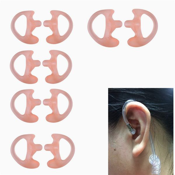 

5pairs замена радио наушника вставьте для акустической катушки tube earbud pink