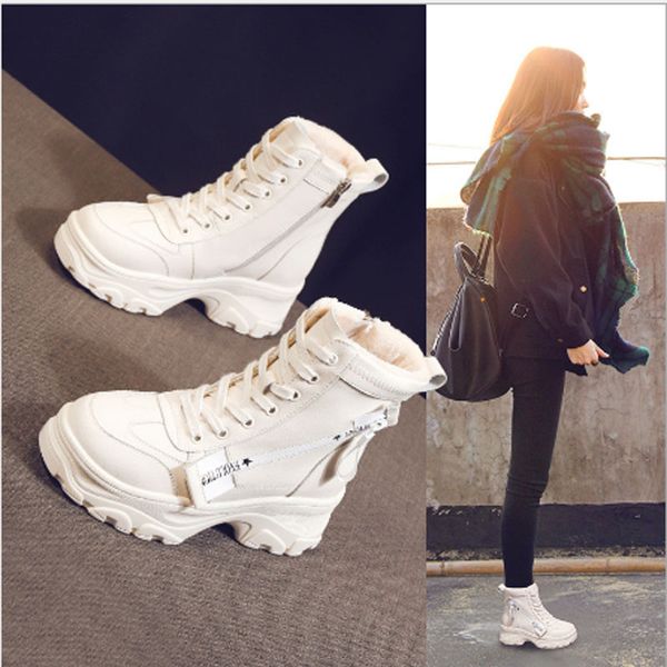 

женские ботинки женщин снега сапоги женские мотоцикла ботинки замшевые, Black