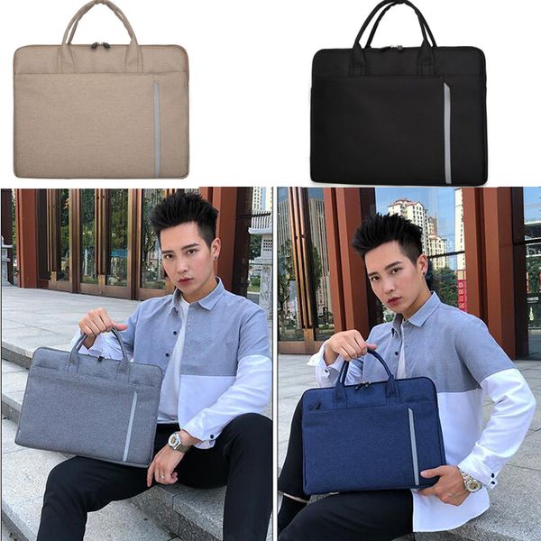 

oxford cloth file bag lightweight 14 inch portable lapbag office data storage meeting room briefcase men's handbag