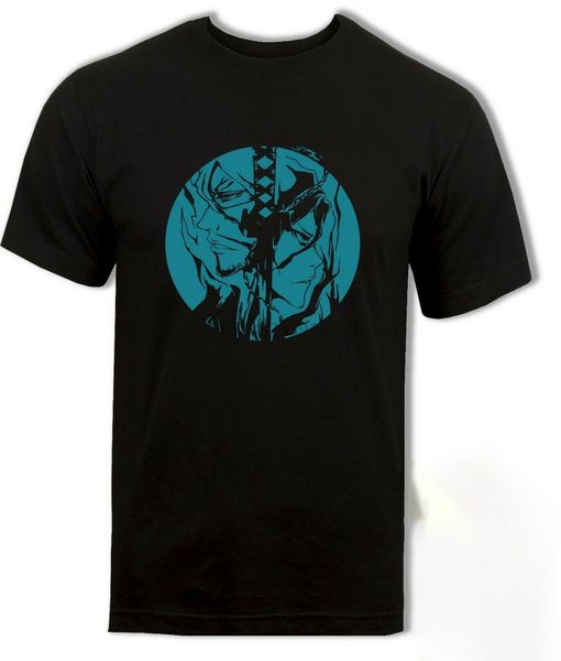 

bleach футболка ичиго zangetsu byakuya anime manga black top adult mens s - xxl хлопка tee shirt подарков смешной хлопок
