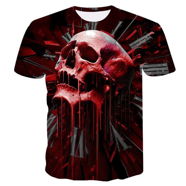 

brand quick-drying skull cool 3d print shirts graphic graphic aesthetic men clothing