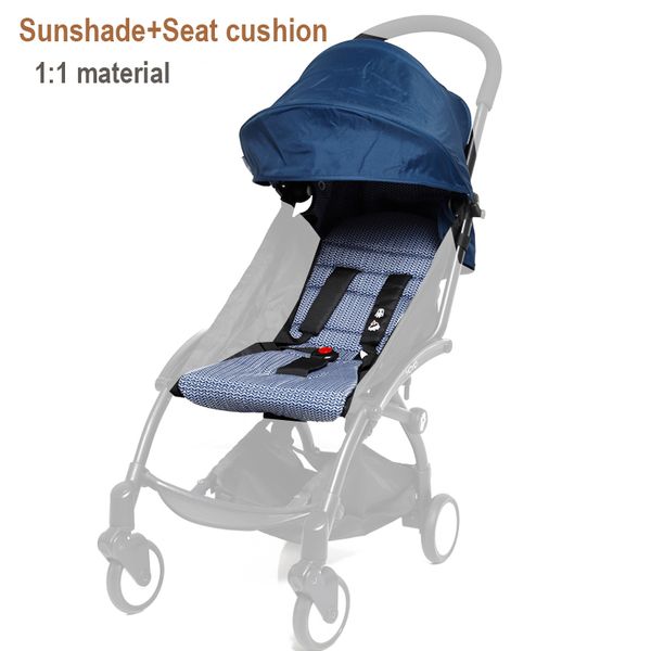 

baby stroller accessories for babyzen 6+ sunshade cover cushion pack high-end material canopy seat mattress fit pram