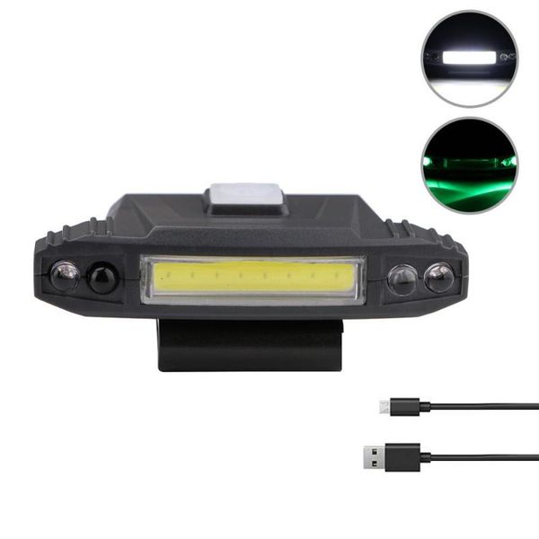 

usb rechargeable powerful mini led cob headlight headlamp motion sensor head lamp torch torchlight for outdoor hiking fishing