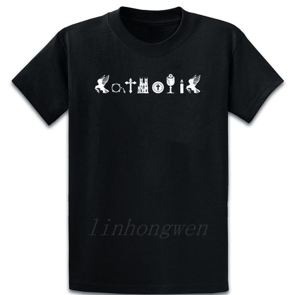 

religious catholic church emblem symbol t shirt fit spring autumn basic trend o-neck cotton designing trend shirt