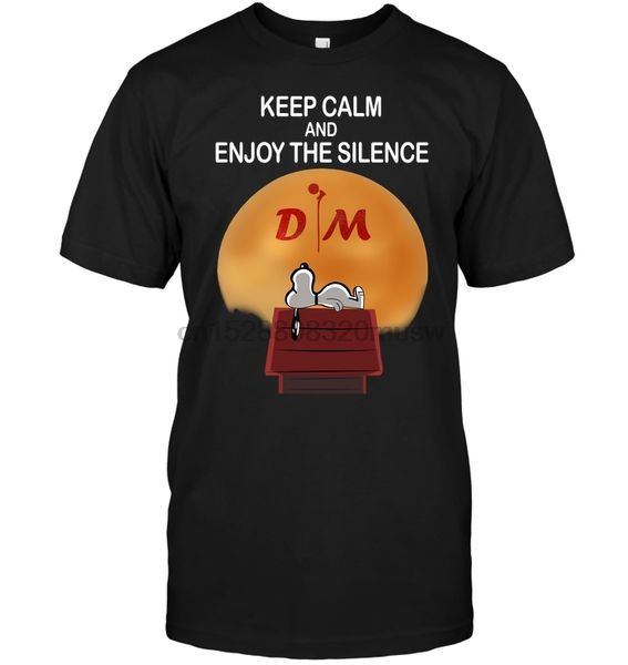 

марка успокойся и enjoy the silence d m t-shirt мужчины с коротким рукавом футболка