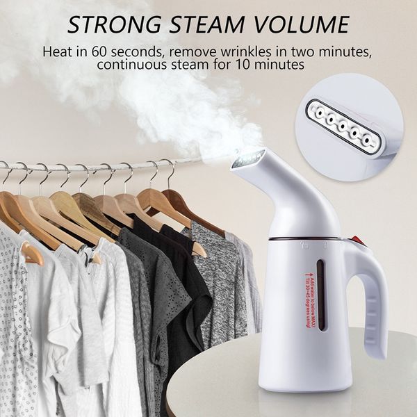 

laundry appliances handheld steamer for clothes-portable garment wrinkle remover travel and home use-fast heating with auto shut off leak p