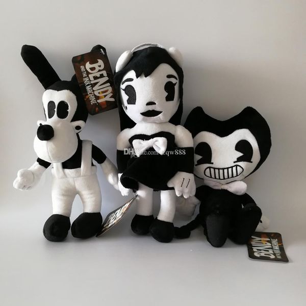 

wholesale new game 3pcs/lot 11.5" 30cm bendy & dog bendy and the ink machine plush doll toys for chidlren christmas gift