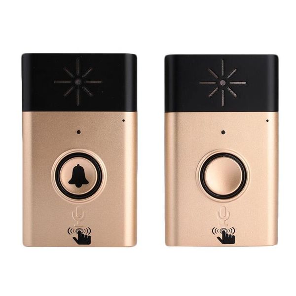 

doorbells home security doorbell intelligent wireless intercom gold and silver two colors welcome bell button door