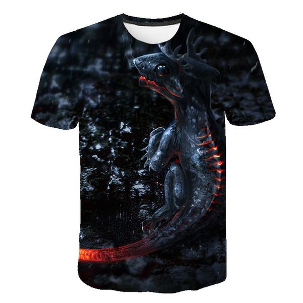 

popular chinese cartoon dragon and versatile harajukut-shirts 3d print shirts aesthetic hippie hentai men clothing