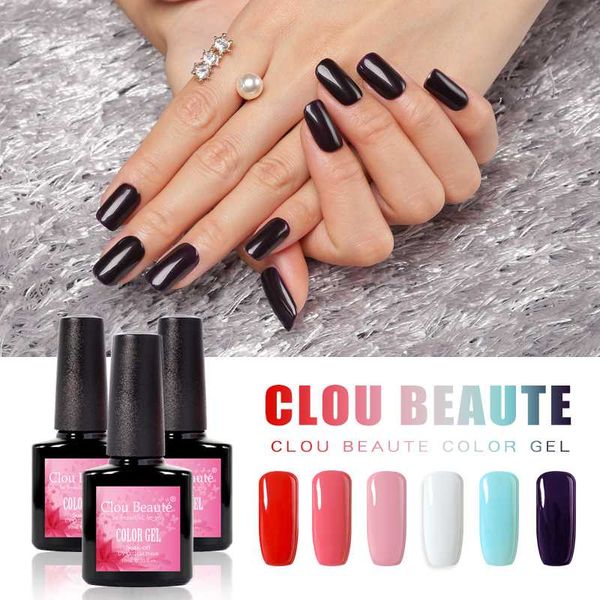 

clou beaute soak off gel лак для ногтей pure color сгвпоон эм гель профессиональный польский синий черный красный уф гели лак, Red;pink