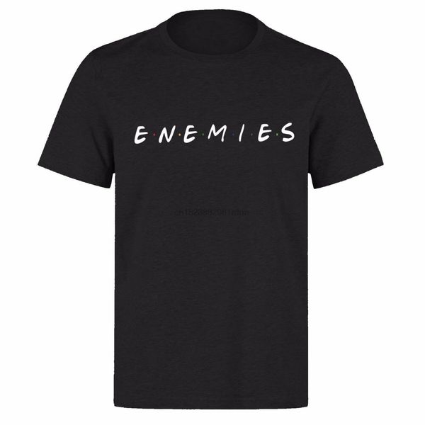 

enemies or friends parody new york central perk black ph81 t-shirt