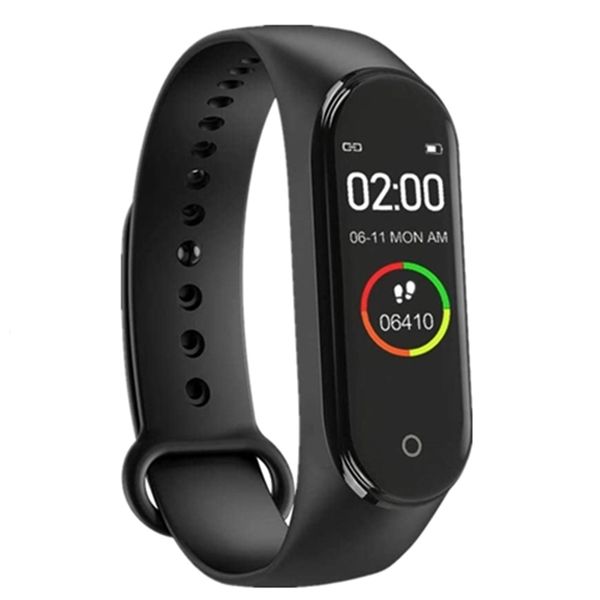 

m4 men womens smart bracelet temperature blood pressure cardio measurement sport watch band wristband smarthwatch smartband mea