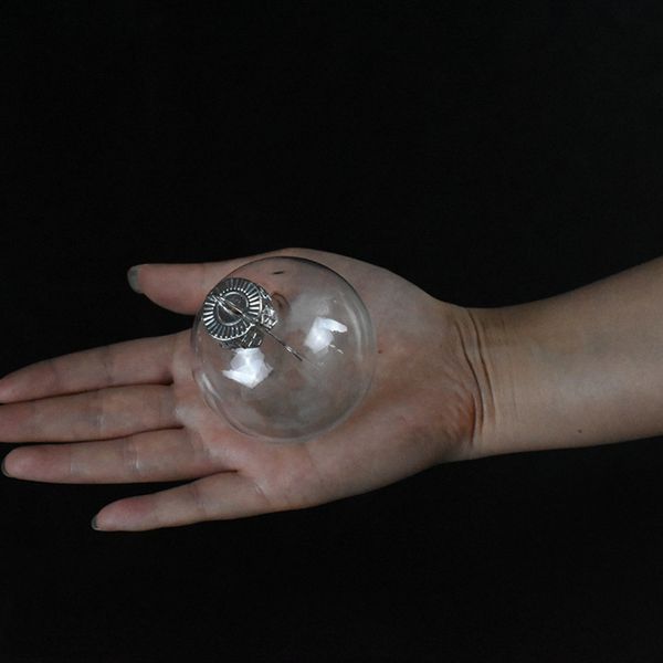 

high-permeability plastic hollow blow-molded breathable plastic christmas decorative hanging with hat pet ball decorative hanging ball vofwu