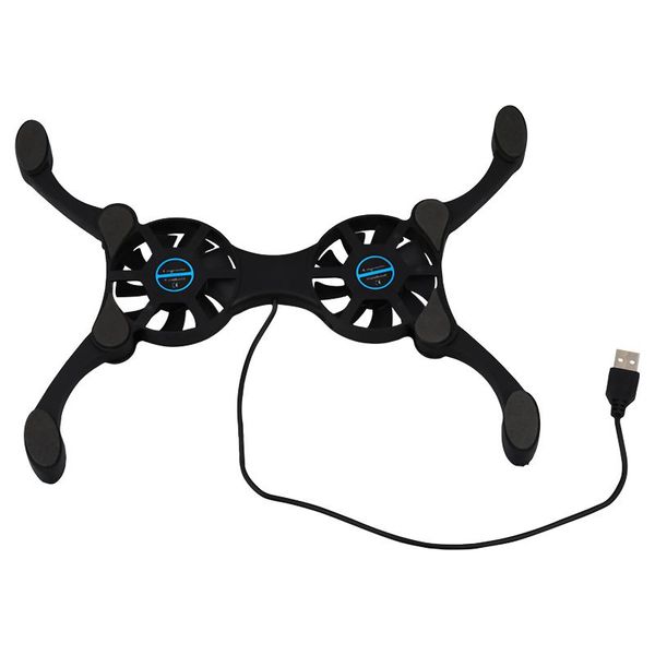

lapcooling pads portable folding usb 2 fan pc computer cooler pad