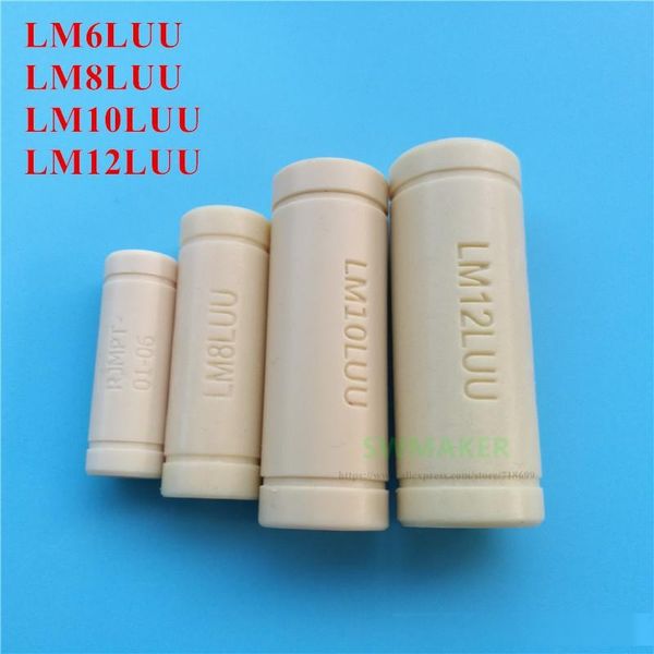 

3d printer parts & accessories 1pcs 6 8 solid polymer lm10luu lm12luu linear bearing bushing for prusa diy cnc motion
