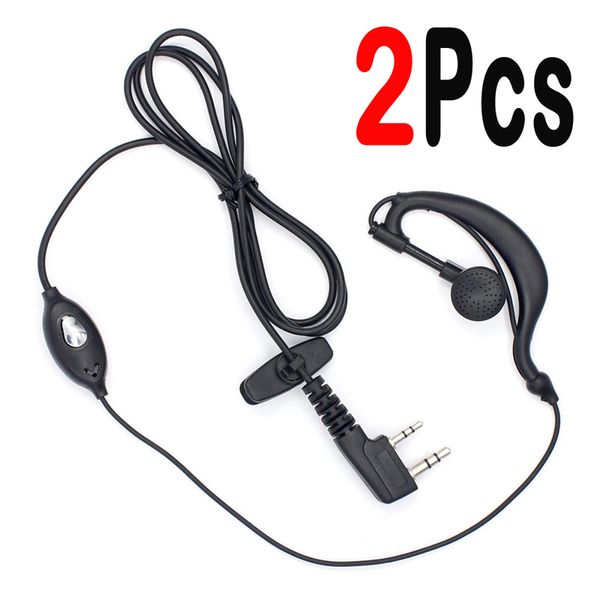 2Pcs Baofeng originale cuffie UV-5r Auricolare Walkie Talkie Auricolare Mic Microfono per 888S uv5r UV-5RA UV-5RE UV82