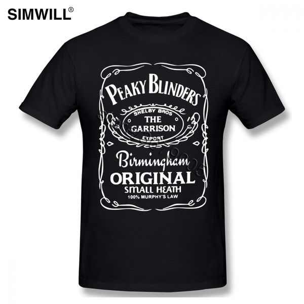 

peaky blinders t shirts for men custom cotton t-shirt o-neck brand tees gifts tv series fan clothing