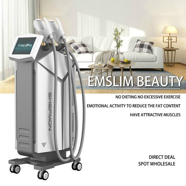 

painless emsculpt burns fat muscle stimulation beauty machines hifem electromagnetic body contouring treatment builds muscle fast shipping
