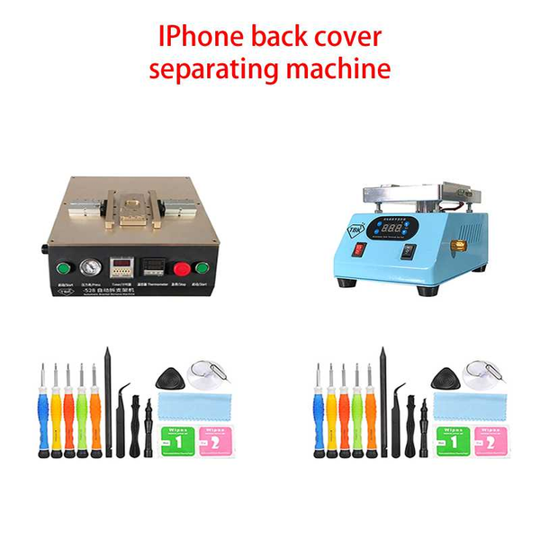 

tbk 238 528 automatic lcd touch screen back cover separating machine built-in air compressor for 8-x back cover repair