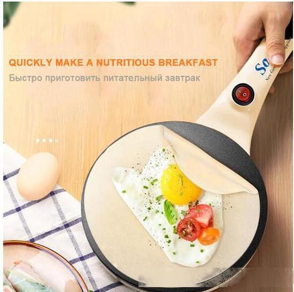 

express to your doorstep electric crepe maker pizza pancake machine non-stick griddle baking pan cake machine kitchen cooking tools