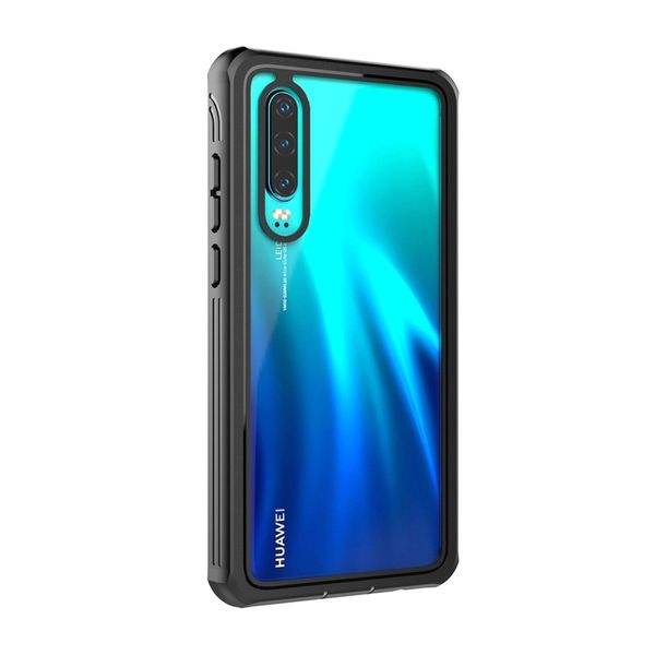 

360 degree full body case for huawei p30 soft silicone anti-knock transparent waterproof cover with screen protector
