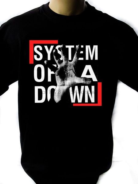 

system of a down 01 mens black rock t-shirt new sizes s-xxxl