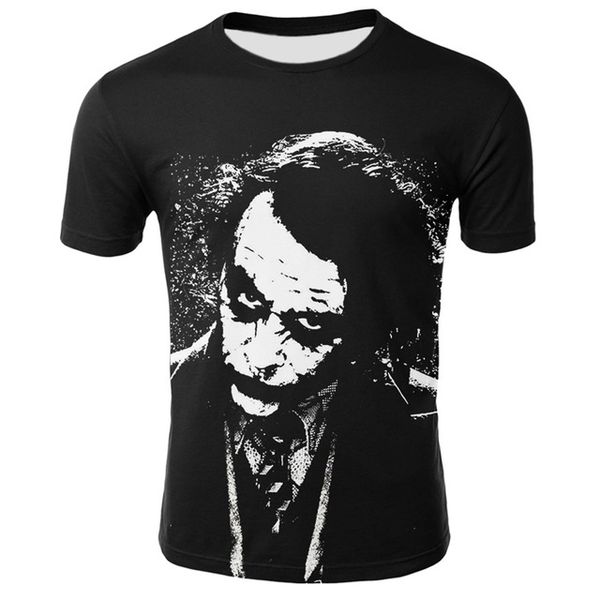 

clown joker face male clown 3d print shirts humor aesthetic anime men clothing