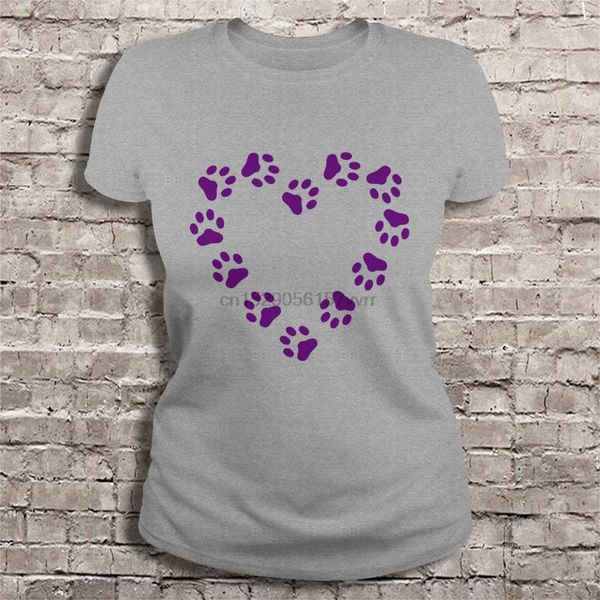 

men t shirt paw print heart paw print dog cat(1) women t-shirt