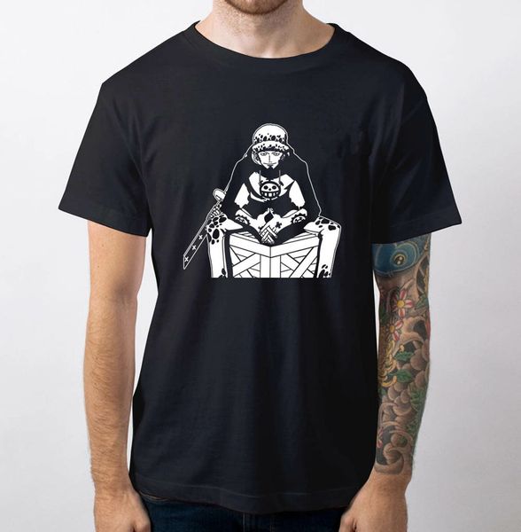 

one piece t shirt trafalgar law luffy zoro anime black t-shirts tee men's s-3xl wholesale tee custom environtal printed tshi