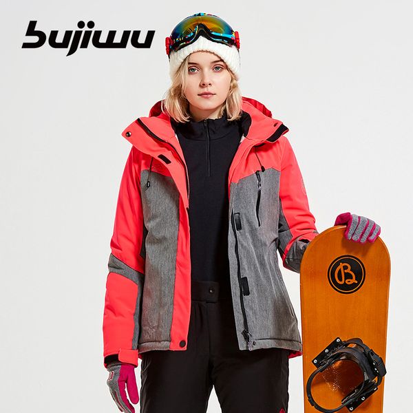 

skiing jackets 2021 hooded women ski jacket snowboard clothing windproof waterproof thicken thermal outdoor sport wear winter coat style