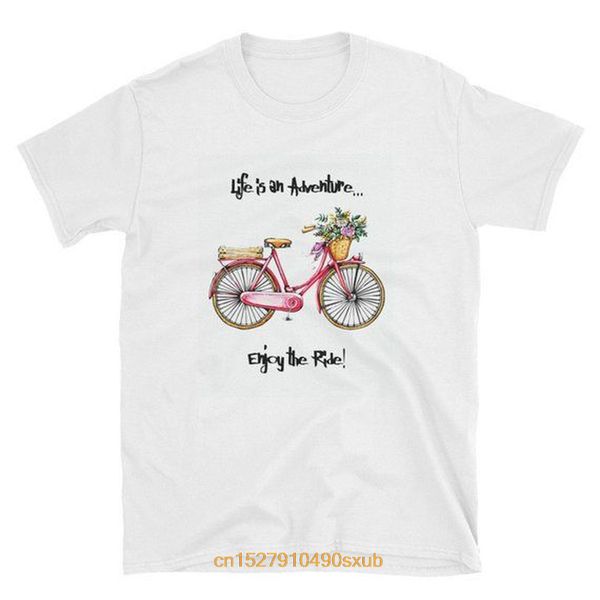 

men tshirt enjoy life t shirt, adventure t shirt, short-sleeve t-shirt, bike adventure shirt