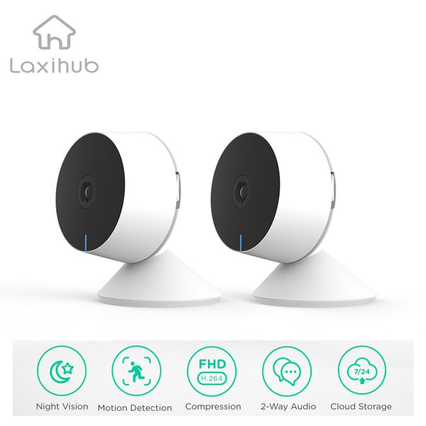 

Indoor Mini 2PCS IP Cam Surveillance Camera Wireless with Cloud for Home/Pet Kamera Baby Monitor Wifi Webcam