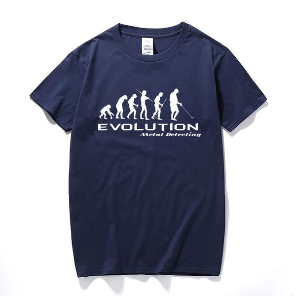 

metal detector evolution t shirt funny t-shirt darwin theory hobby retro nerd tshirt cotton short sleeve tee shirt homme