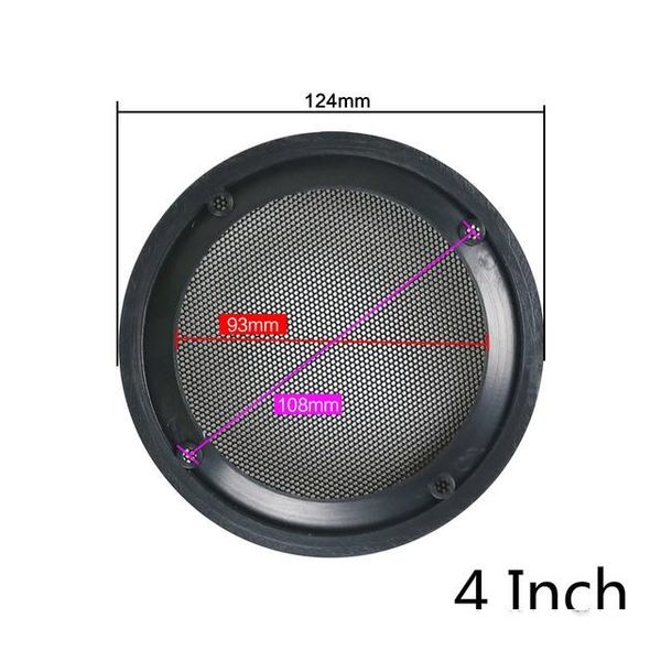 

speaker accessories ghxamp black car ceiling speaker grill mesh enclosure net 4 5 inch 6.5 inch protective cover subwoofer diy