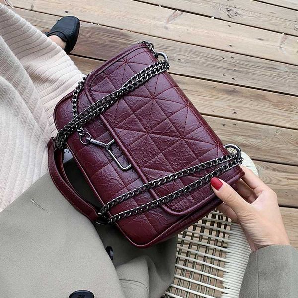 

solid color pu leather crossbody bags for women vintage simply style shoulder messenger bag female travel handbags