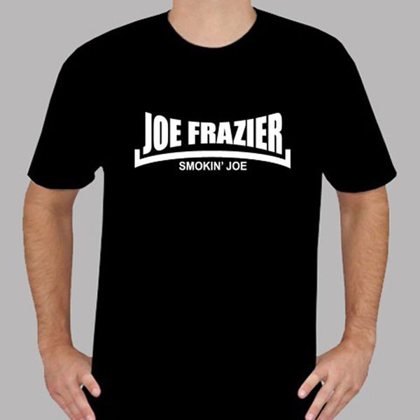 

new joe frazier smokin joe boxing legend mens black t shirt size s to 3xl