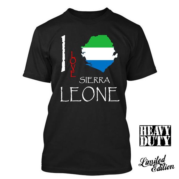 

2019 100% cotton sierra leone i love culture flag t shirt tees tee shirt