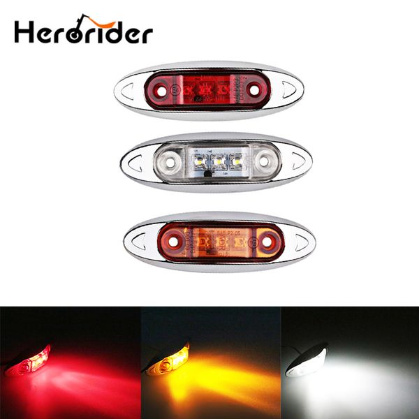 

1pcs 12v 24v led side marker indicators clearence light tractor rear lights for auto truck trailer lorry bus caravan