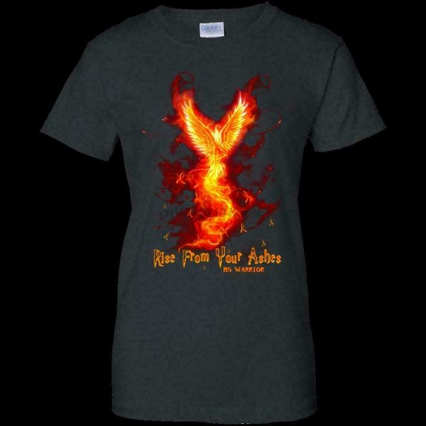 

multiple sclerosis rise from your ashes g200l ladies cotton t-shirt xs-3xl