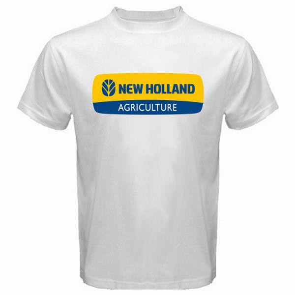 

new new holland tractors agriculture logo men's white t-shirt size s-3xl men women tee shirt