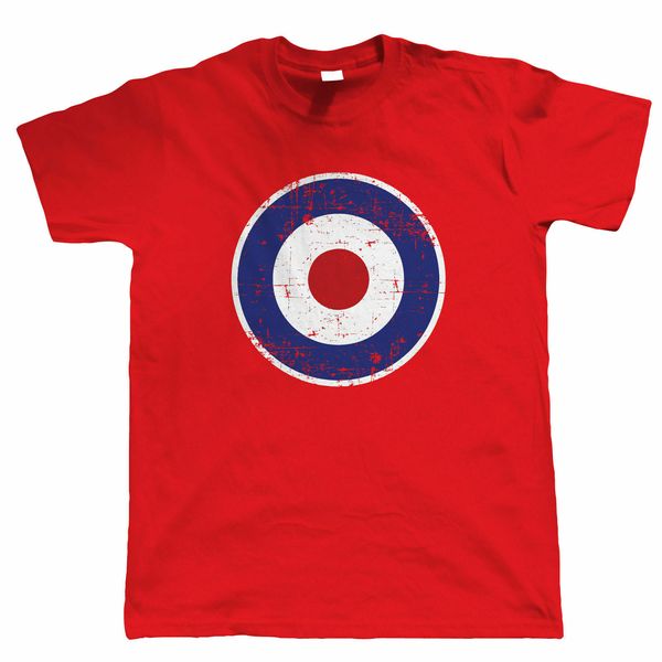 

retro mod raf target mens scooter тенниска подарок для пап him марки man 2019 new brand tee хлопок одежда печатные футболки