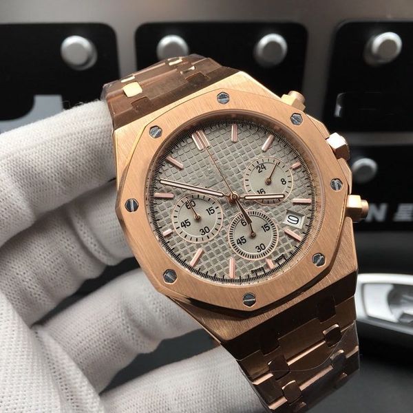 

17 styles men's royal oak 26331or automatic mechanical movement high grade sports watch, Slivery;brown