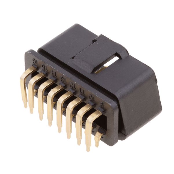 

obd 2 16 pin 90 градусов угол мужской plug адаптер разъем obd ii