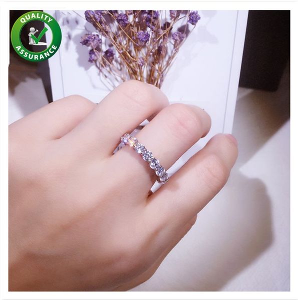 

925 Sterling Silver Rings Engagement Diamond Wedding Ring for Women S925 Jewelry Luxury Designer for Girl Lady Fashion Accessories