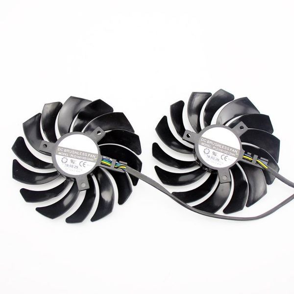 

2 uds., pld10010s12hh, dc12v, 0,40a, 4 pines para msi rx470, 480, 570, 580, gtx1080ti, 1080, 1070, ventilador para tarjeta grÃ¡fi