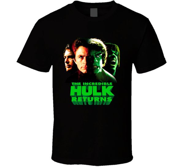 

the incredible hulk returns classic men's black t shirt 100% cotton men t-shirt great quality funny man cotton