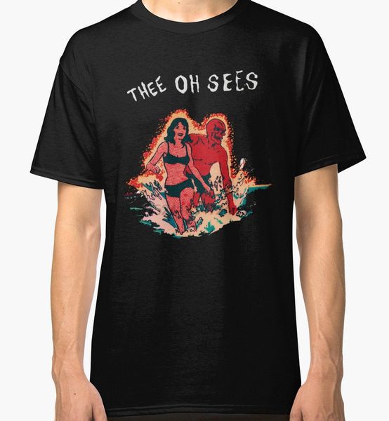 

футболка логотип мужчины thee oh sees 2 новый короткий рукав печать crew neck shirt