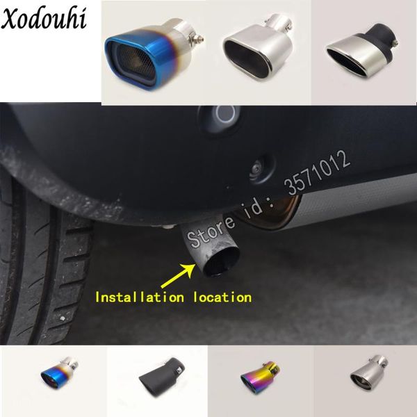 

for smart fortwo 2020 2020 car cover muffler exterior back end pipe dedicate exhaust tip tail outlet ornament