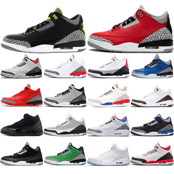 

with socks 3s men basketball shoes black cement seoul grateful court purple laser orange unc pure money mens trainers sports sneakers 40-47