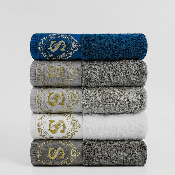 

bow ties cotton bath towel 80*160cm 800g increase absorbent thick, Black;gray